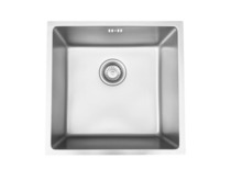 Køkkenvask børstet stål 440 x 440 mm